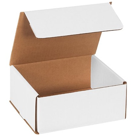 Bsc Preferred 7 x 6 x 3'' White Corrugated Mailers, 50PK BUY00027512